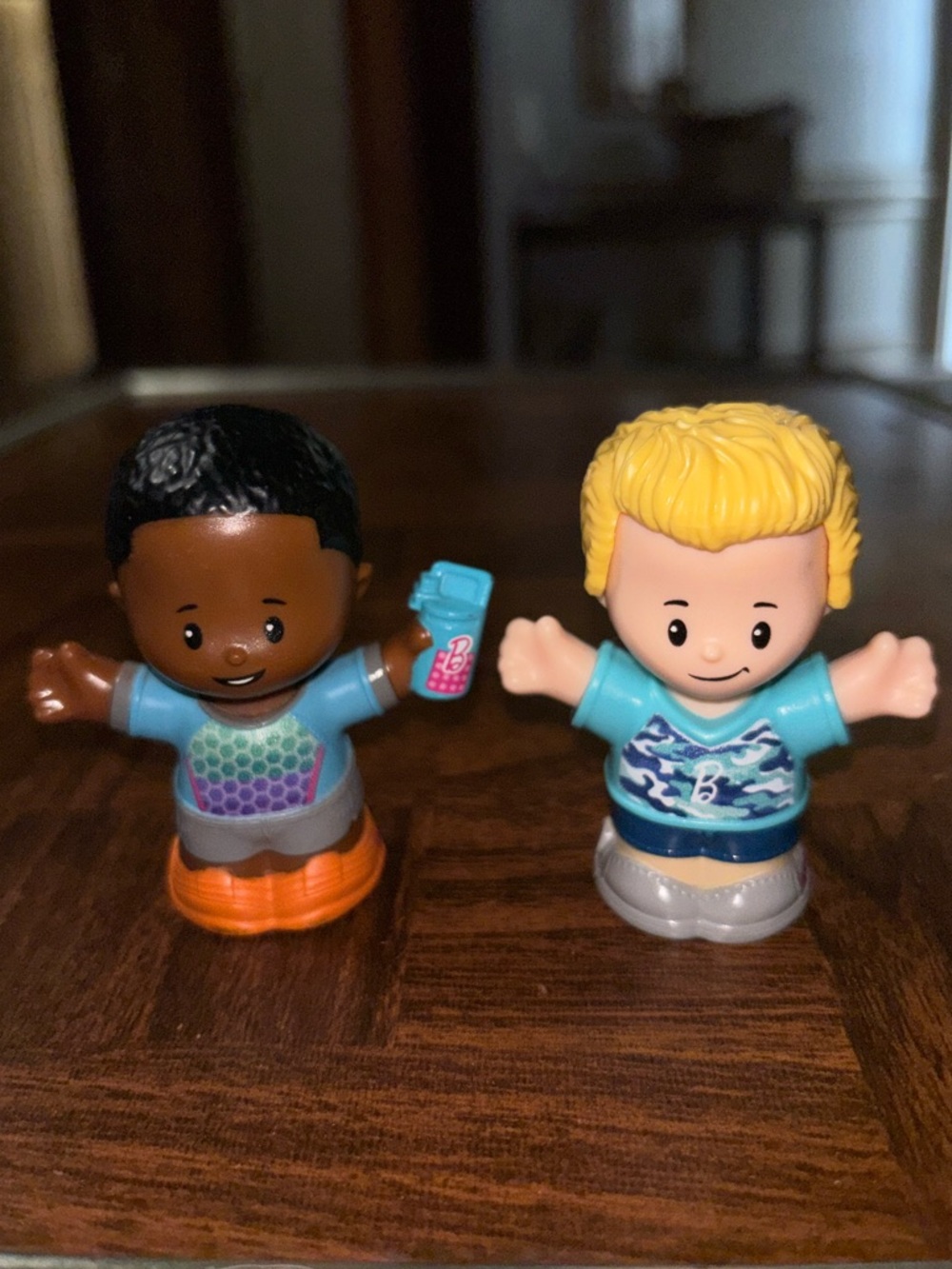 Fisher Price Little People Boy Barbie Figures set Barbie Ken and Sports Guy